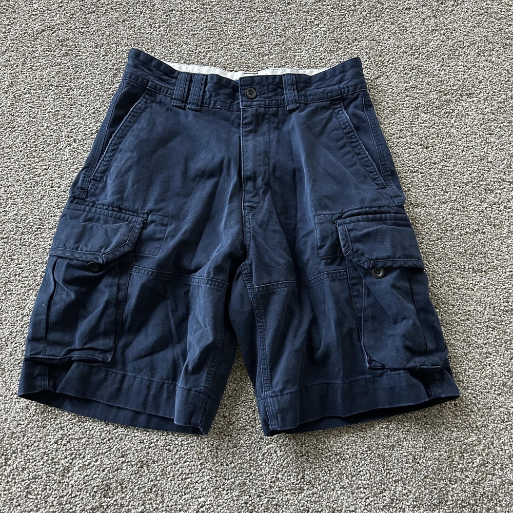 Polo Ralph Lauren Cargo Shorts Mens 30 Blue Cotton Canvas Pockets Casual Summer